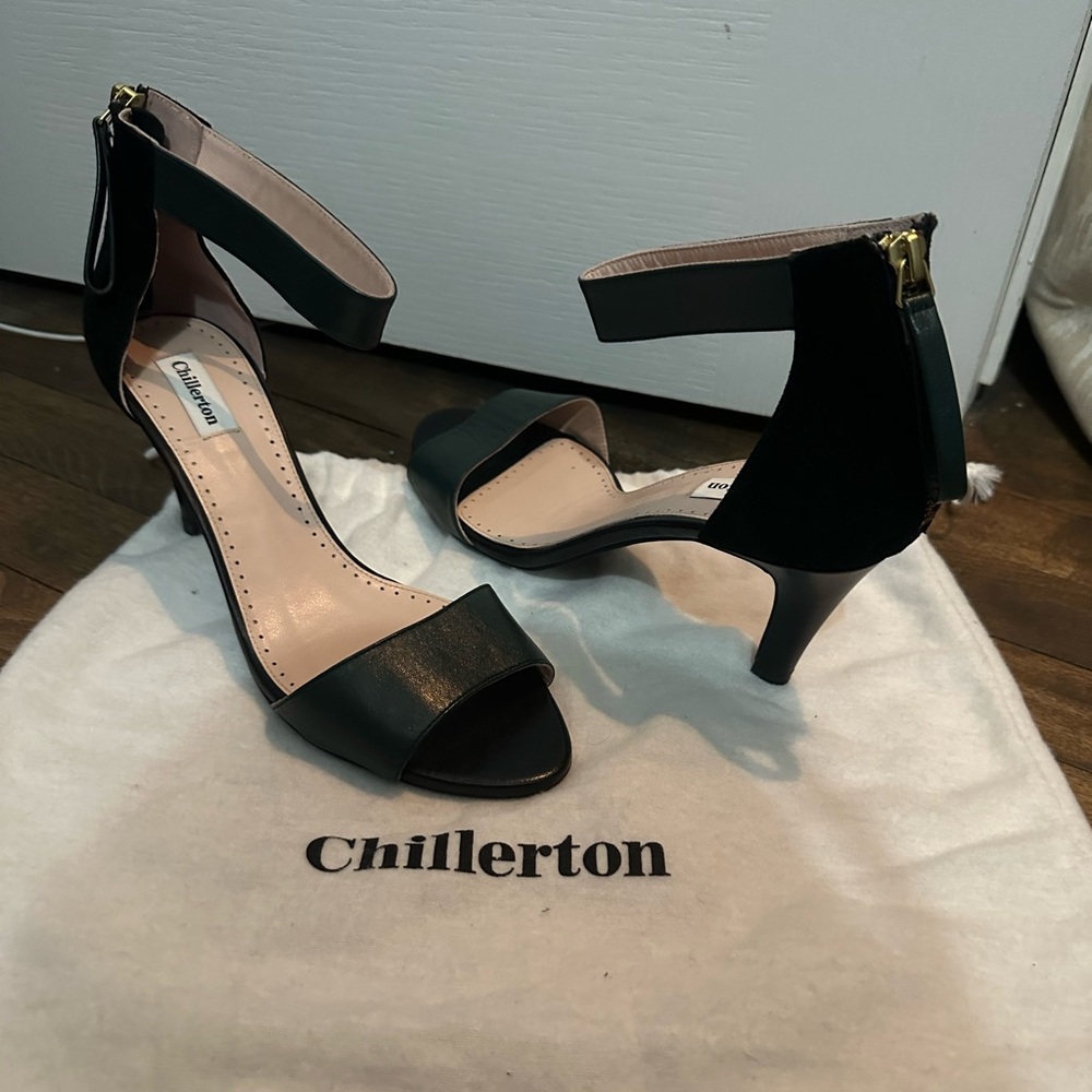 Forest green Chillerton heels